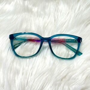 Teal Plastic Eyeglasses Frames Eyewear Smilen Eyewear Olivia